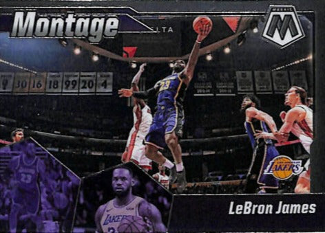 LeBron James 2019 2020 Panini Mosaic Montage Series Mint Card #10