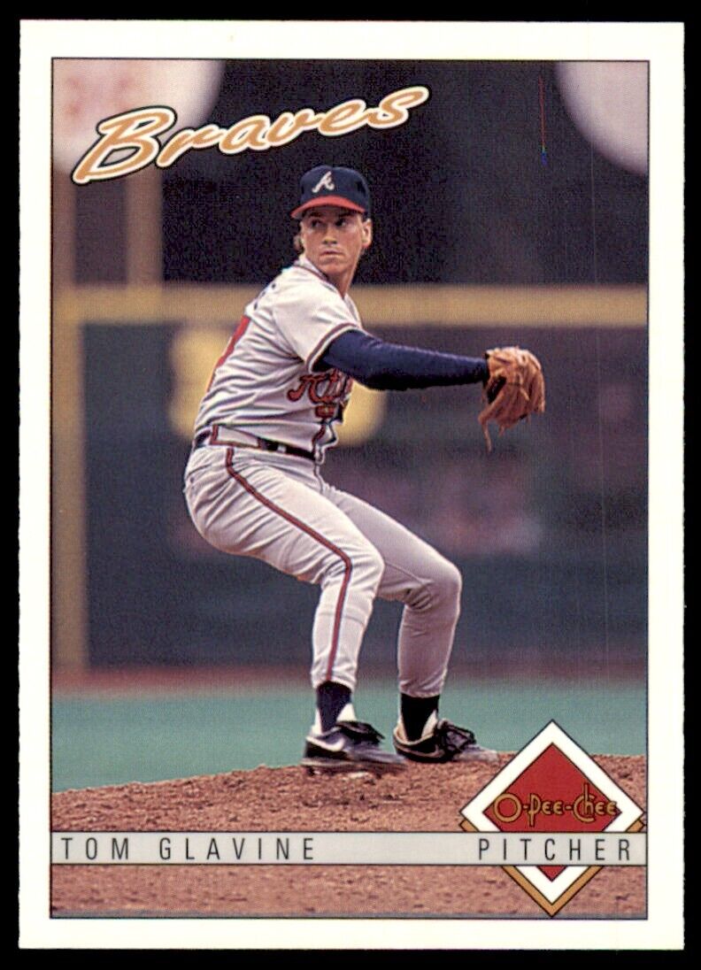 Tom Glavine 1993 O-Pee-Chee Card Series Mint Card #132