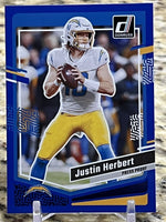 Justin Herbert 2023 Donruss Press Proof Blue Series Mint Card #158
