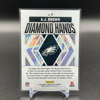 A.J. Brown 2024 Panini Donruss Optic Diamond Hands Series Mint Card #9