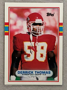 Derrick Thomas 1989 Topps Traded Series Mint Rookie Card #90T