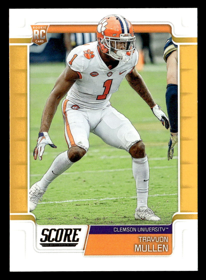 Trayvon Mullen 2019 Score Gold Parallel Series Mint Rookie Card #421