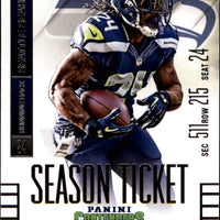 Marshawn Lynch 2014 Panini Contenders Season Ticket Series Mint Card #88