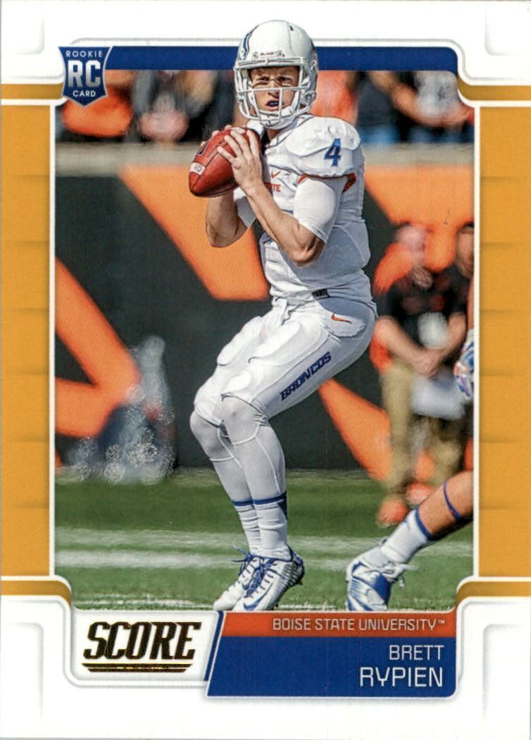 Brett Rypien 2019 Score Gold Parallel Series Mint Rookie Card #412