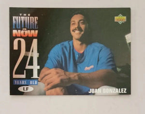 Juan Gonzalez 1994 Upper Deck Baseball The Future Is Now Series Mint Card #52