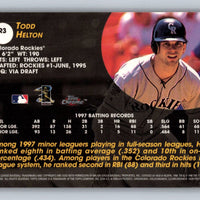 Todd Helton 2006 Topps Chrome Rookie Class Series Card #R3