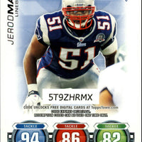 Jerod Mayo 2010 Topps Attax Code Card Series Mint Card