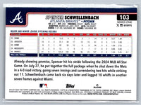 Spencer Schwellenbach 2025 Topps Series Mint Rookie Card #103
