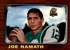 Joe Namath 1996 Topps Namath Reprints Series Mint Card #96