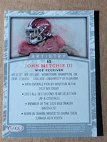 John Metchie III  2022 Sage Artistry Silver Series Mint Rookie Card #65
