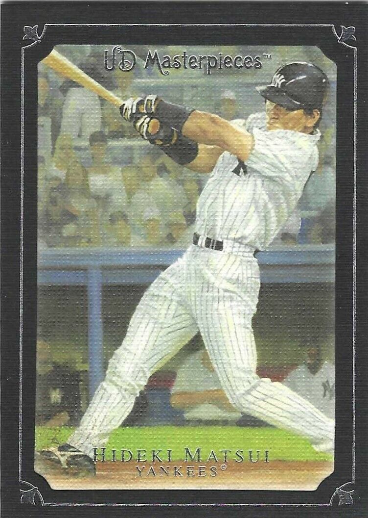 Hideki Matsui 2007 UD Masterpieces Black Linen Series Mint Card #44  Only 50 made