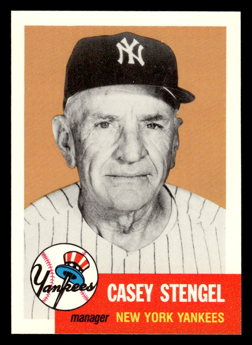 Casey Stengel 1991 Topps 1953 Archives Series Mint Card  #325