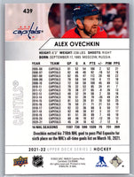 Alexander Ovechkin 2021 2022 Upper Deck Series Mint Card #439
