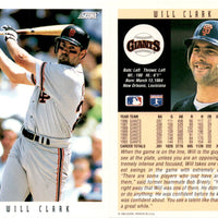 Will Clark 1993 Score Series Mint Card #22
