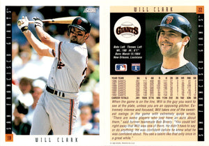 Will Clark 1993 Score Series Mint Card #22