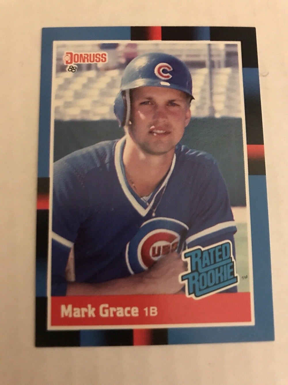 Mark Grace 1988 Donruss Rated Rookie Series Mint Card #40