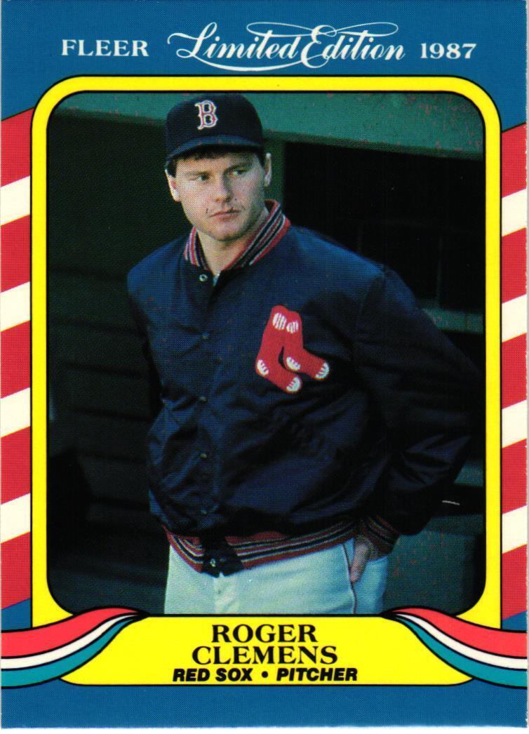 Roger Clemens 1987 Fleer Limited Edition Series Card #9 Roger Clemens 1987 Fleer Limited Edition Series Card #9