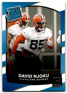 David Njoku 2017 Donruss Rated Rookie Series Mint Card #314