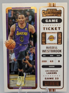 Russell Westbrook 2022 2023 Panini Contenders Game Ticket Bronze Series Mint Card #50