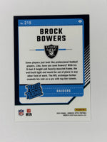 Brock Bowers 2024 Panini Donruss Optic Rated Rookie Series Mint Card #215
