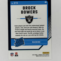 Brock Bowers 2024 Panini Donruss Optic Rated Rookie Series Mint Card #215