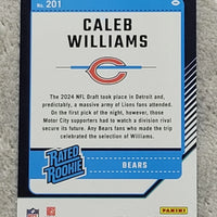 Caleb Williams 2024 Donruss Optic Football Series Mint Rated Rookie Card #201