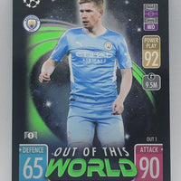 Kevin de Bruyne 2021 2022 Topps Match Attax Out Of This World Series Mint Card #OUT-1