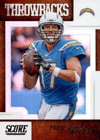 Philip Rivers 2019 Score Throwbacks Series Mint Card #T-14
