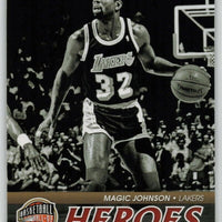 Magic Johnson 2012 2013 Panini Hoops Hall Of Fame Heroes Series Mint Card #9