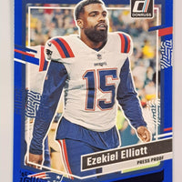 Ezekiel Elliott 2023 Donruss Press Proof Blue Series Mint Card #201