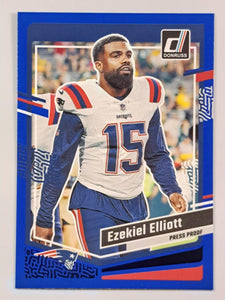 Ezekiel Elliott 2023 Donruss Press Proof Blue Series Mint Card #201