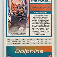 Parker Washington 2025 Panini Score Football Green Autographed Card #80