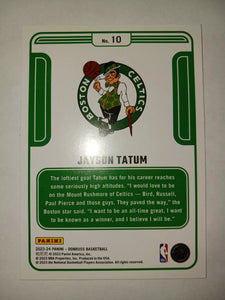 Jayson Tatum 2023 2024 Donruss Complete Players Series Mint Card #10