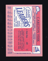 Carlton Fisk 1986 Topps League Leaders Mini Series Mint Card #11
