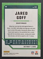 Jared Goff 2024 Donruss Optic Series Mint Card #63
