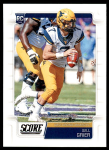 Will Grier 2019 Panini Score Series Mint Rookie Card #333