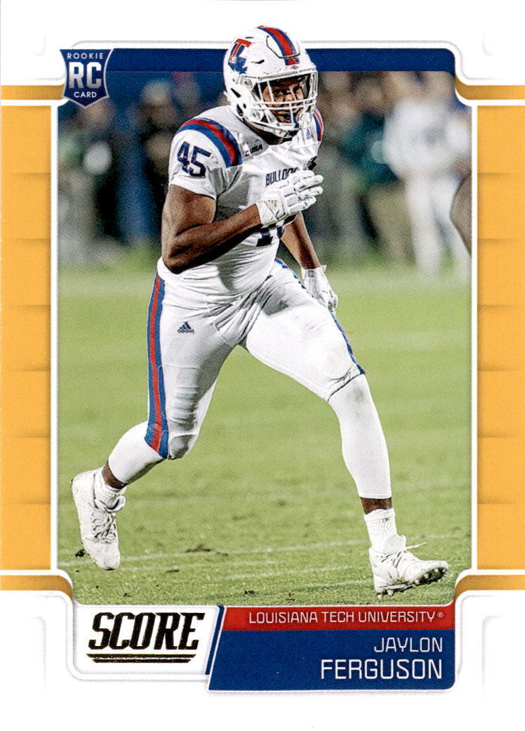 Jaylon Ferguson 2019 Score Gold Parallel Series Mint Rookie Card #394