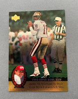 Joe Montana 1995 Upper Deck Trilogy Series Mint Card #MT13
