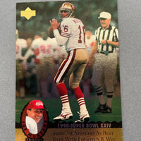 Joe Montana 1995 Upper Deck Trilogy Series Mint Card #MT13