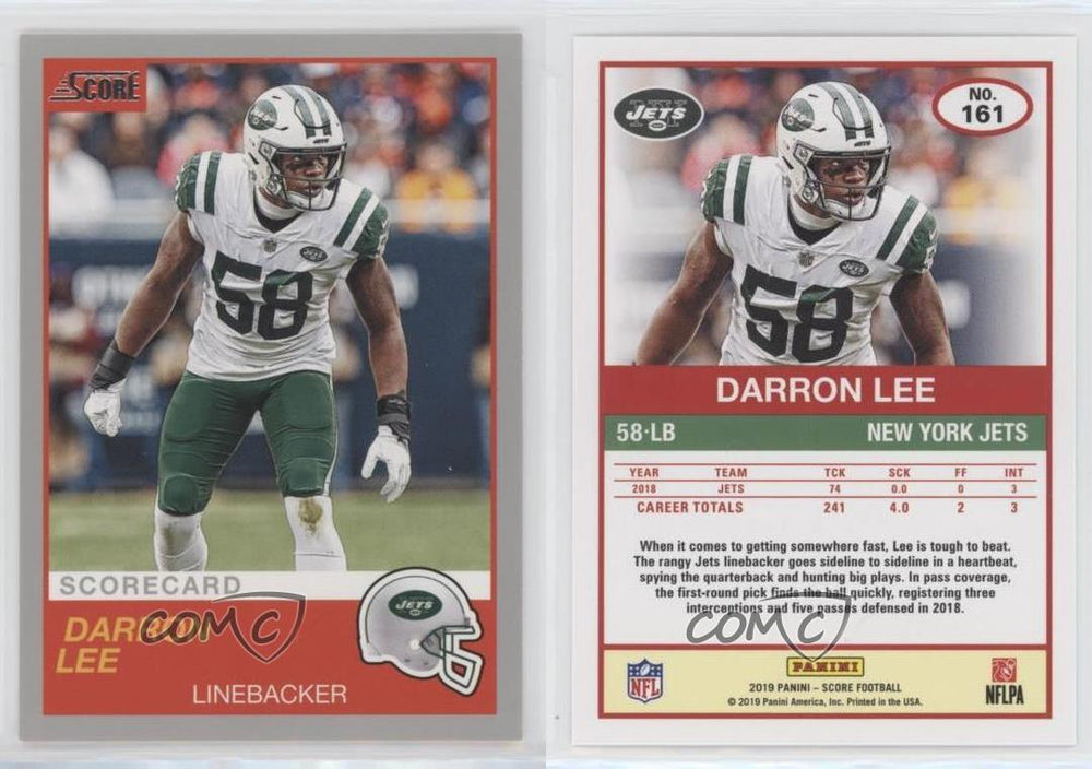 Darron Lee 2019 Panini Score SCORECARD Series Mint Card #161