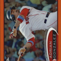 Adrian Gonzalez 2012 Topps Chrome Orange Refractor Series Mint Card #20