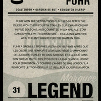 Grant Fuhr 2010 2011 O-Pee-Chee Marquee Legend Series Card #570