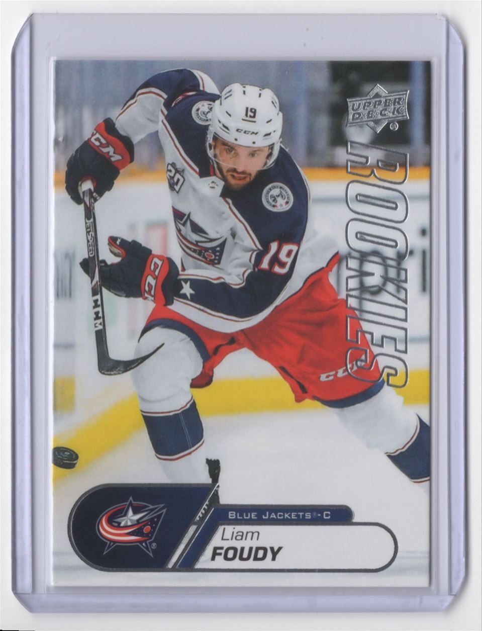 Liam Foudy 2020 2021 Upper Deck NHL Star Rookies Card #5