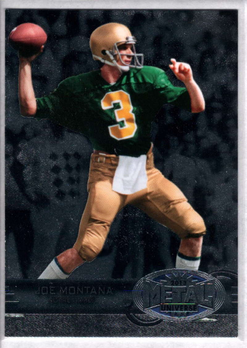 Joe Montana 2013 Fleer Retro Metal Universe Series Mint Card # M-105