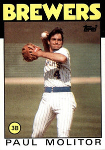 Paul Molitor 1986 Topps Series Mint Card #267