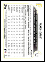 Oneil Cruz 2022 Topps Rookie Image Variations Series Mint Card #537
