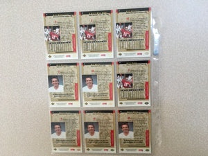 Joe Montana 1995 Upper Deck Official Career Complete Set