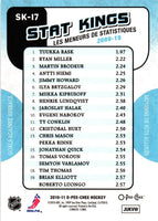 Tuukka Rask 2010 2011 O-Pee-Chee Stat Kings Card #SK17
