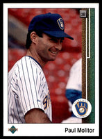 Paul Molitor 1989 Upper Deck Series Mint Card #525
