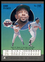 Kirby Puckett 1991 Fleer Ultra Series Mint Card #195
